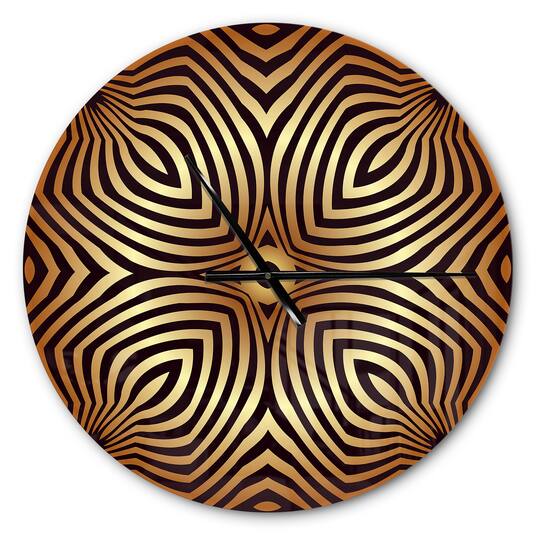 Designart 'Convex Symmetrical Ellipse Modern Wall Clock